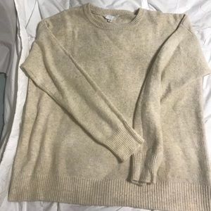 Oatmeal crew neck sweater